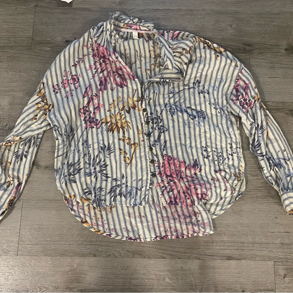 Anthropologie Linen Top